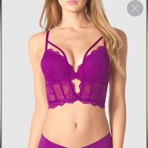 3/$30La Senza purple  lace bra size medium